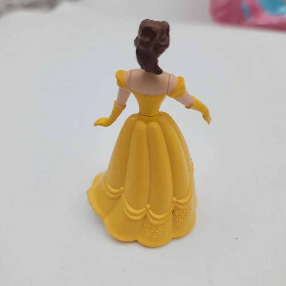 Disney Belle Beauty and the Beast Burger King Toy Figure Yellow Ballgown Dress